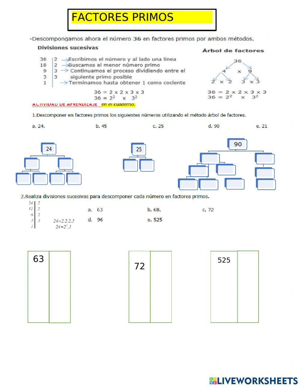 Descomposicion factorial