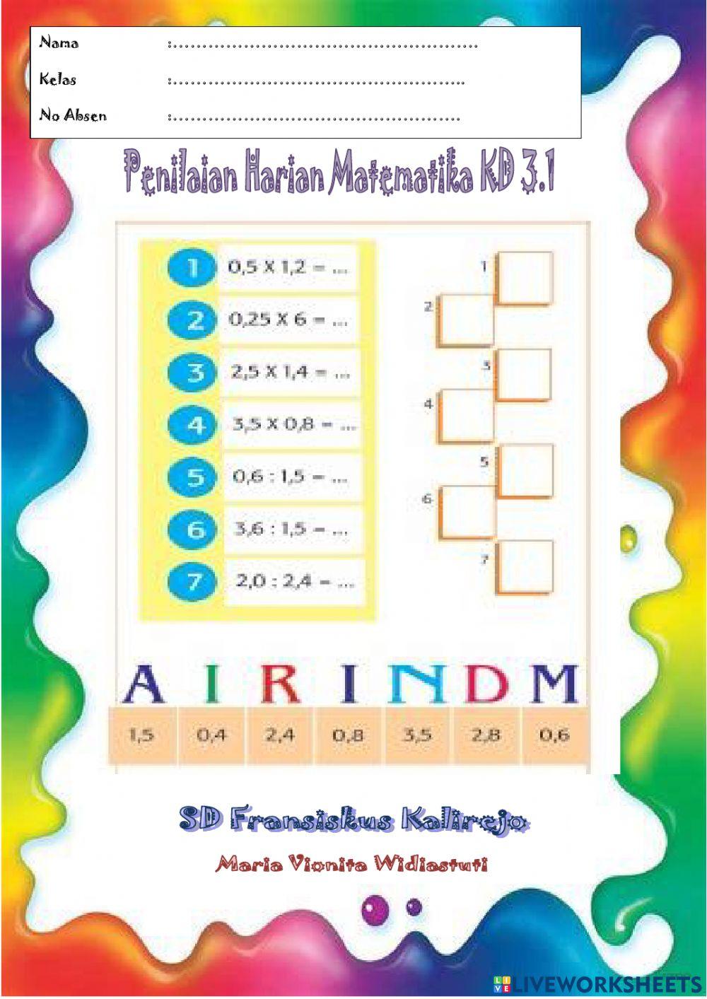 Penilaian Matematika