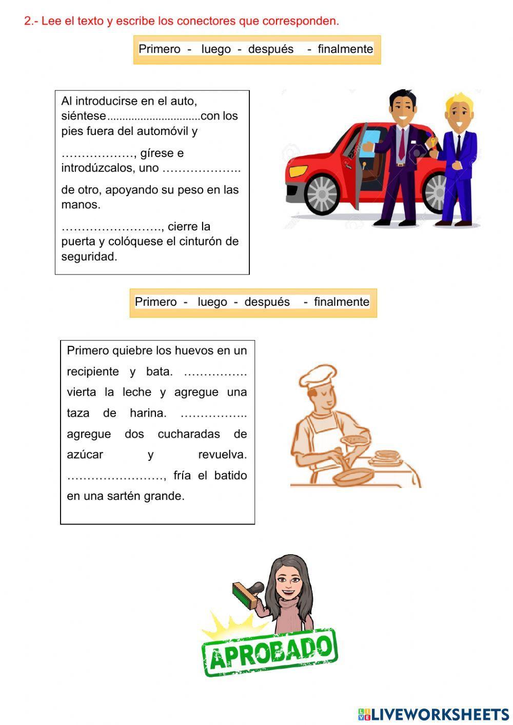 Conectores de Orden Conectores de Orden