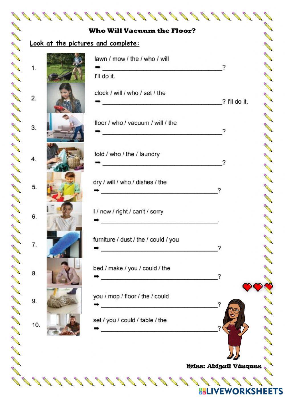 Who Will Vacuum the Floor?