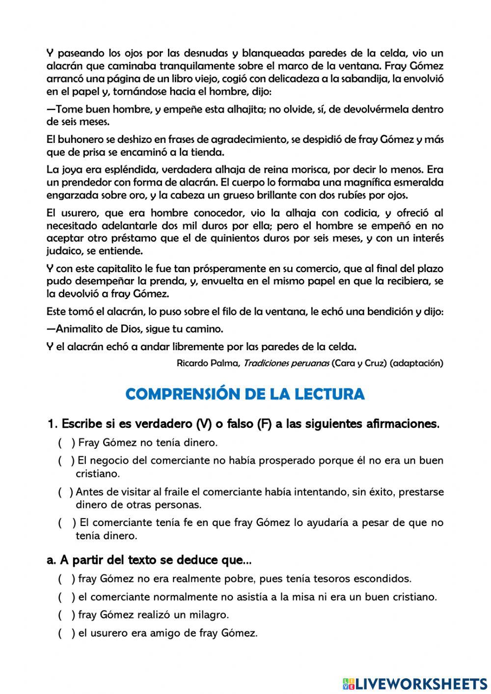 EL ALACRÁN DE FRAY GÓMEZ