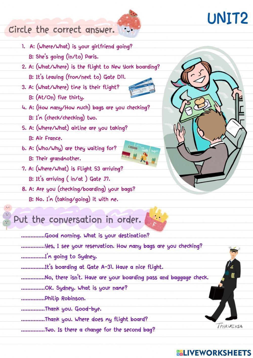 Conversation in the Airport