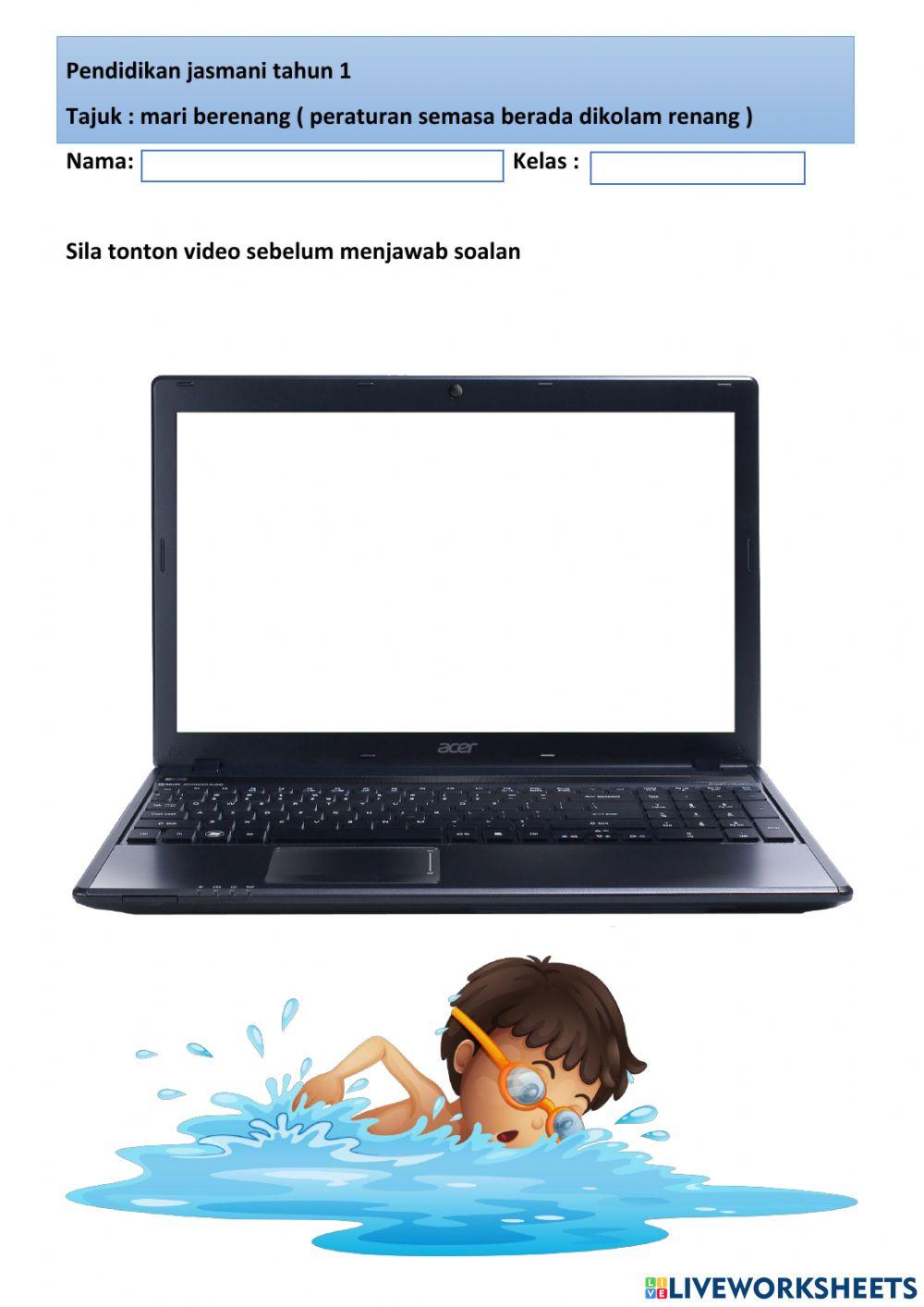 Pj tahun 1 - peraturan semasa berada dikolam renang