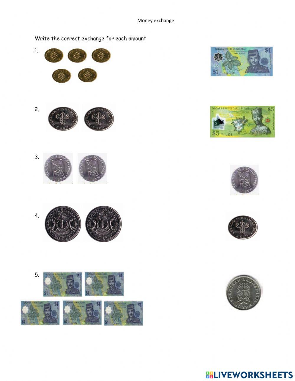 money-exchange-worksheet-live-worksheets
