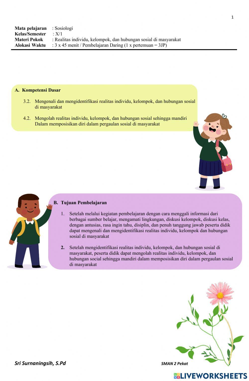 LKPD Sosiologi Kelas X-materi 2-KB5