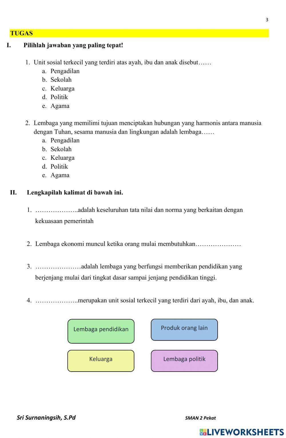 LKPD Sosiologi Kelas X-materi 2-KB5