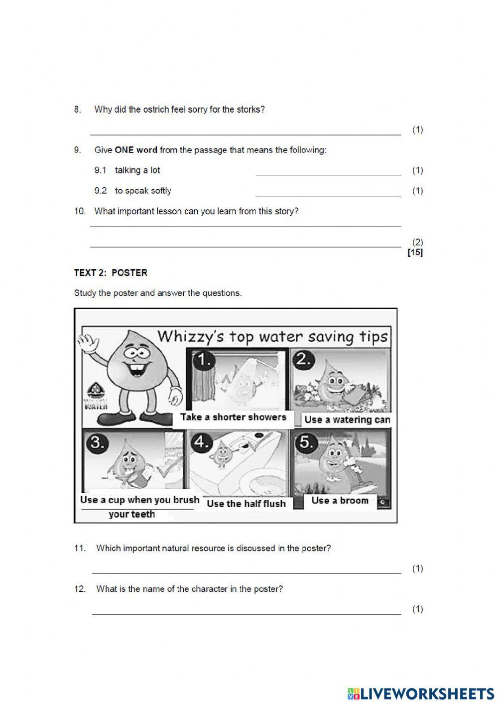 English paper 1 part 1