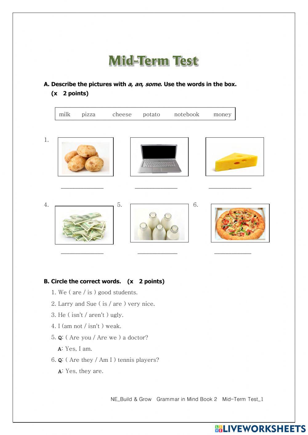 GM mid-term test p.1