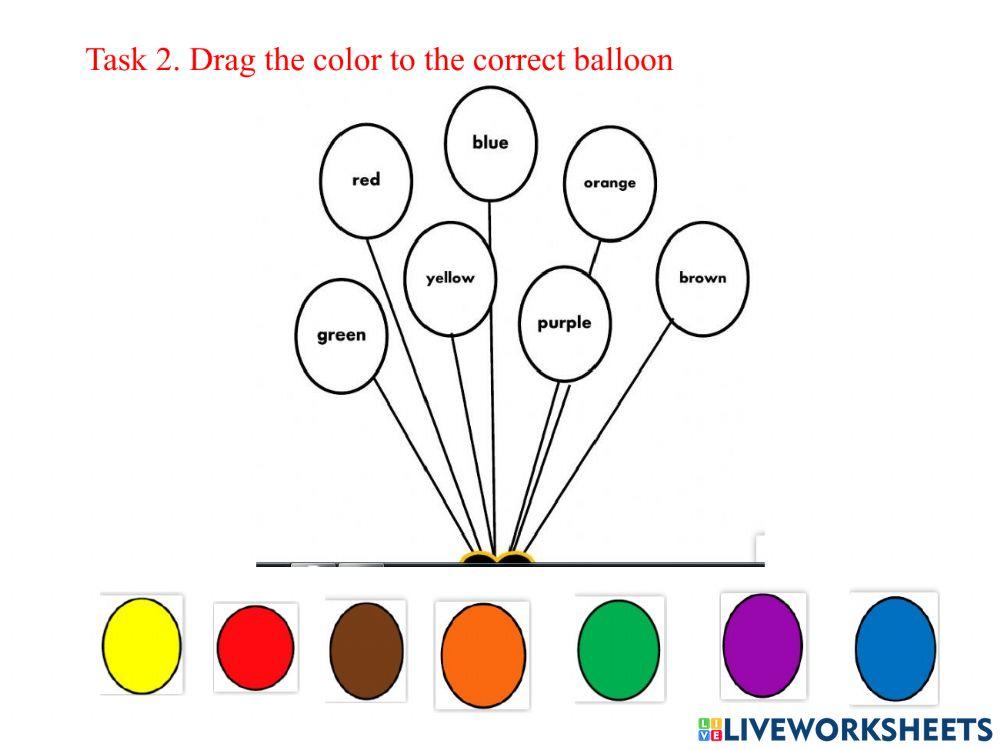 Worksheet 1- colors