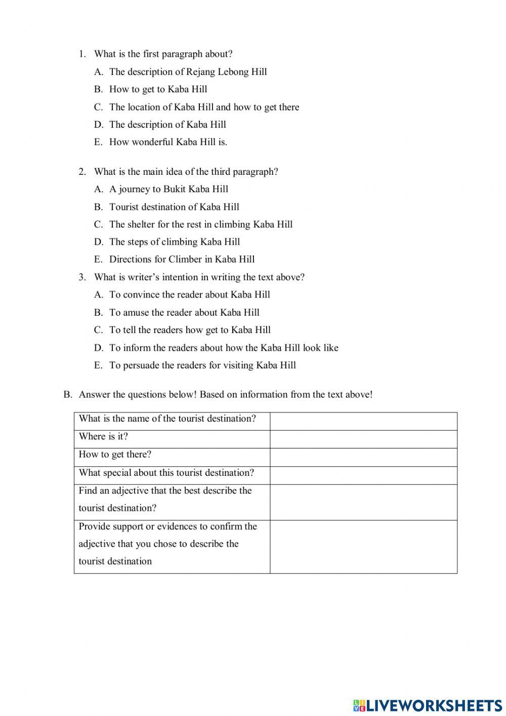 Evaluation Descriptive 2