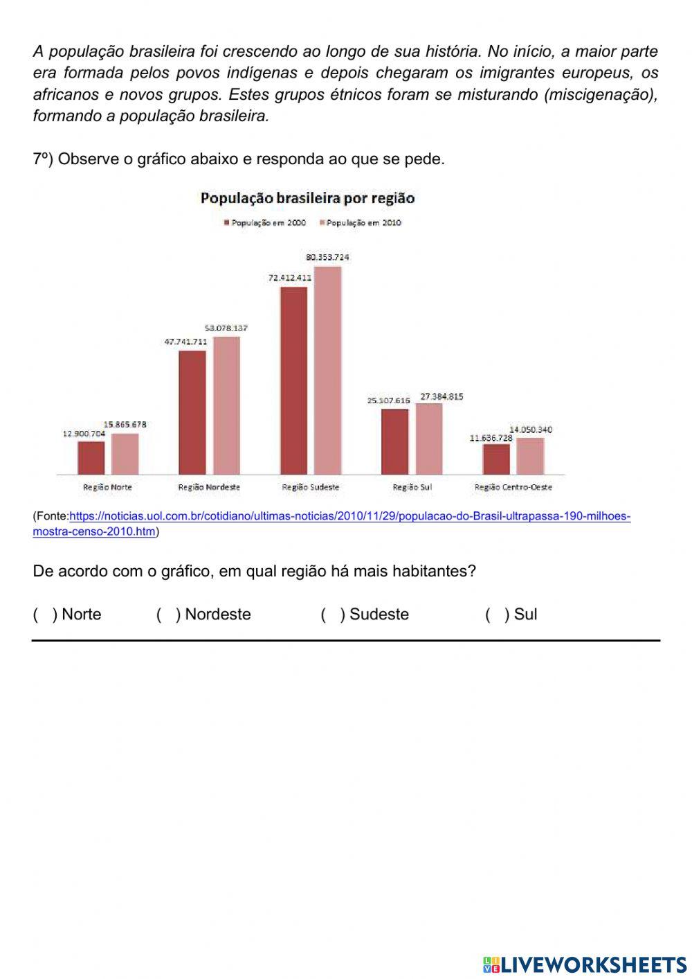 Exrcício interdisciplinar