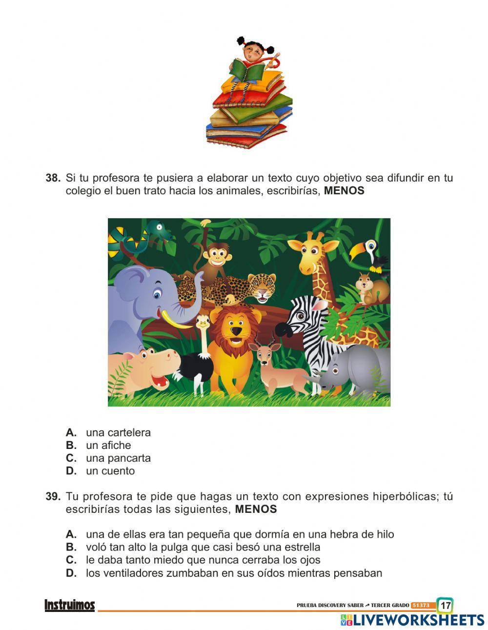 Prueba de comprencion lectora