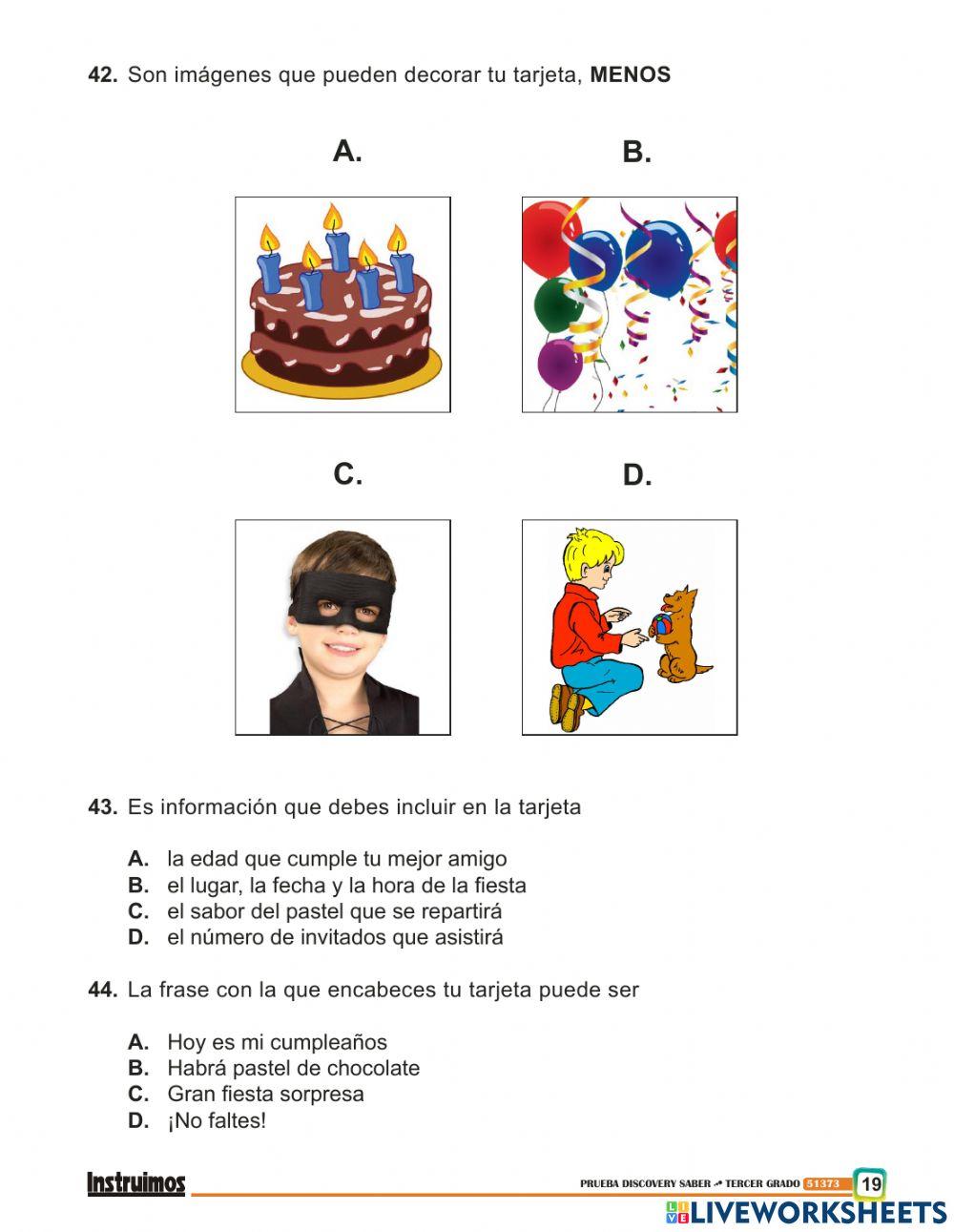 Prueba de comprencion lectora