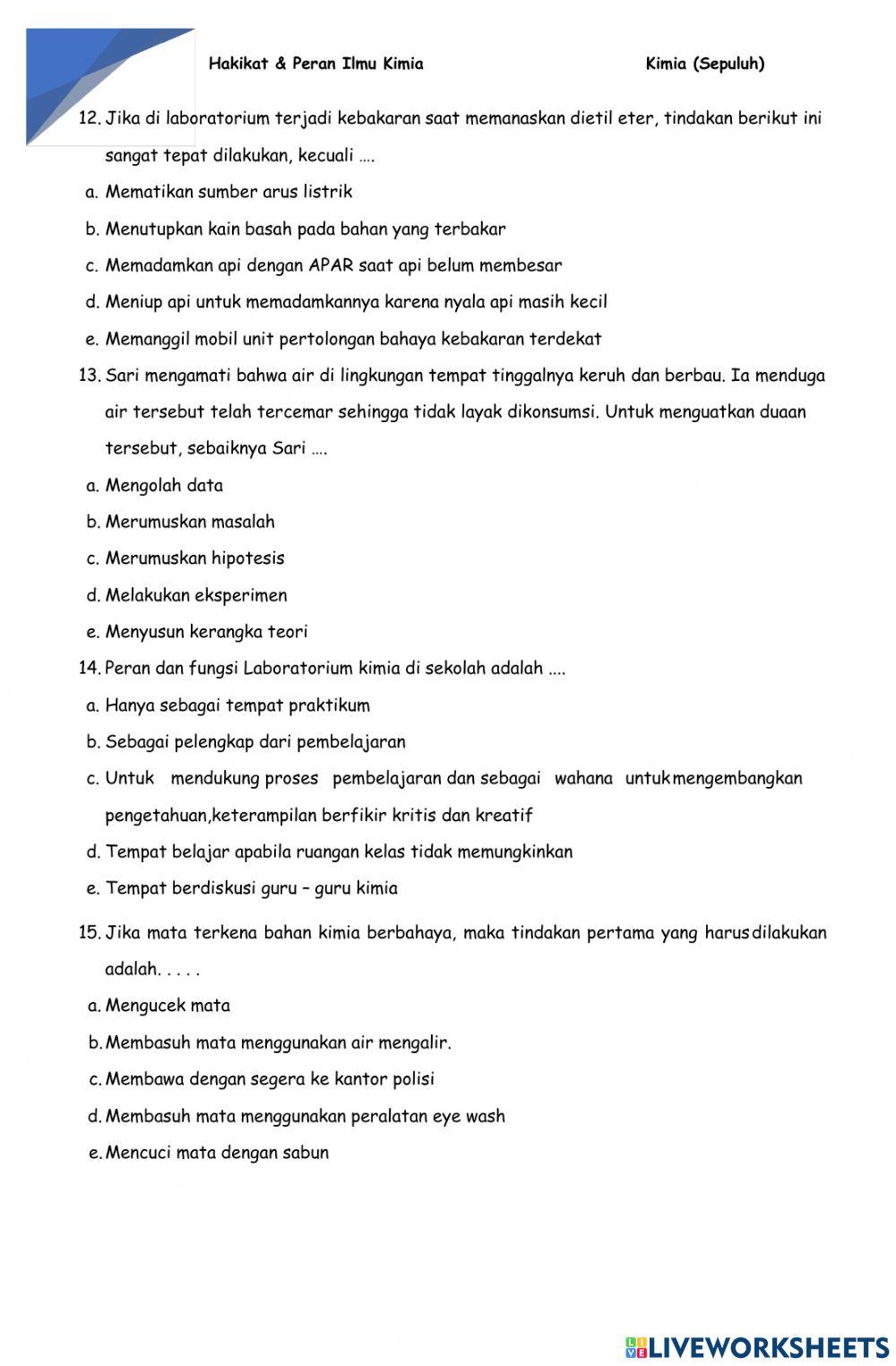 Lkpd hakikat & peran ilmu kimia