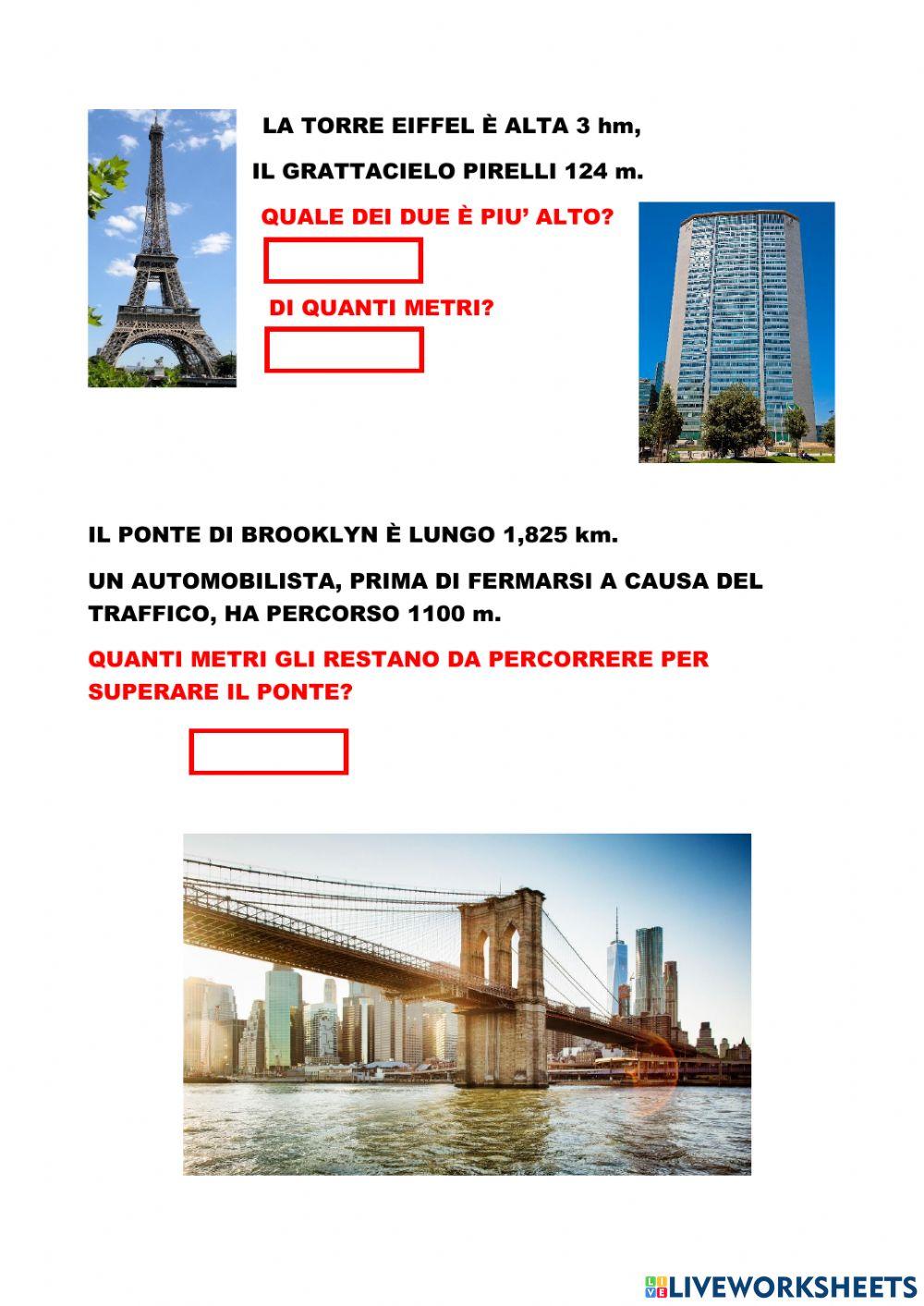 Problemi misure Problemi misure