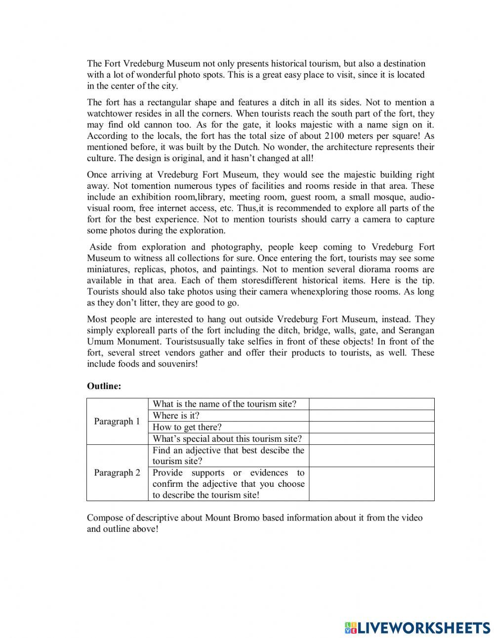 Evaluation Descriptive Text 3