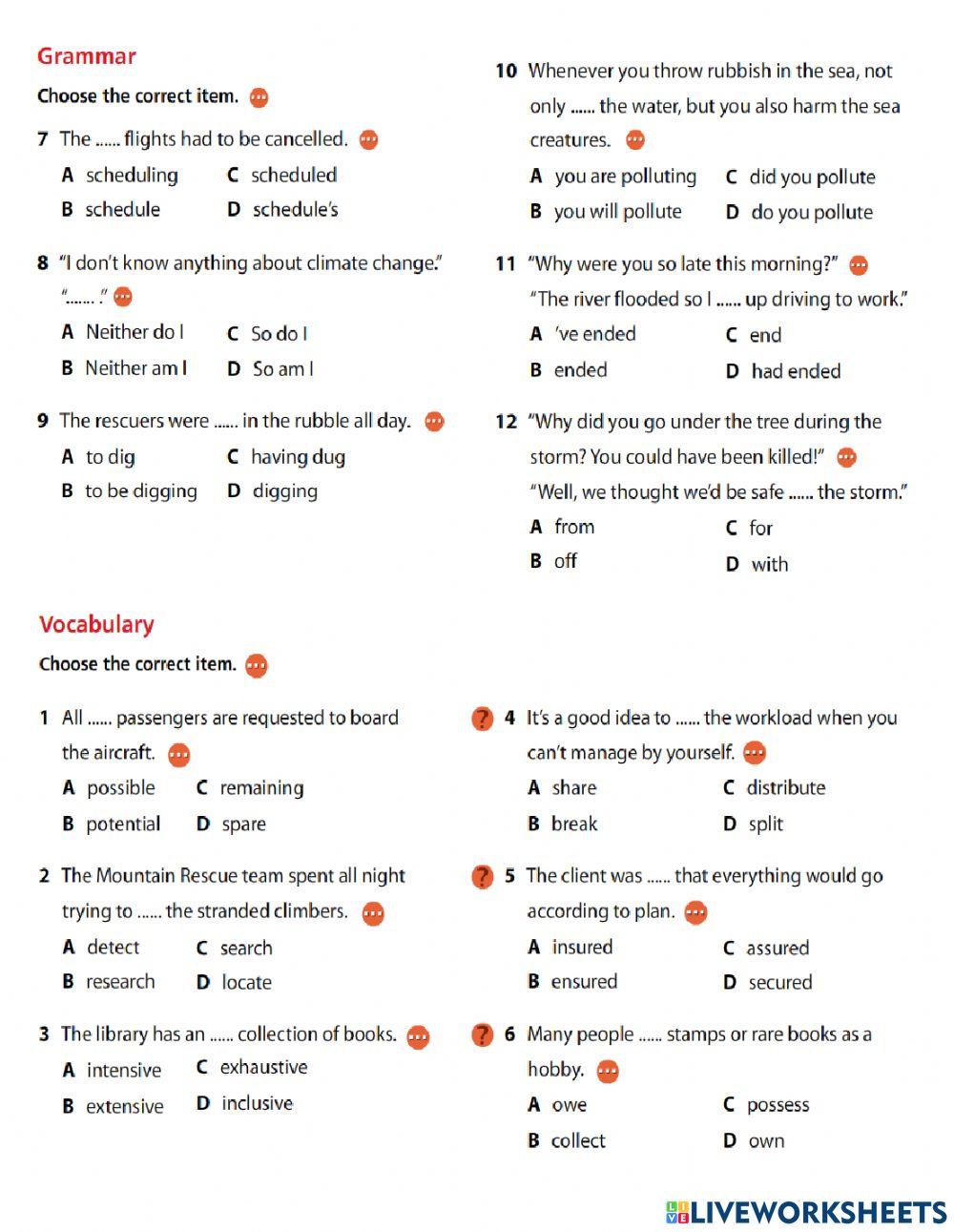 Language knowledge unit 3