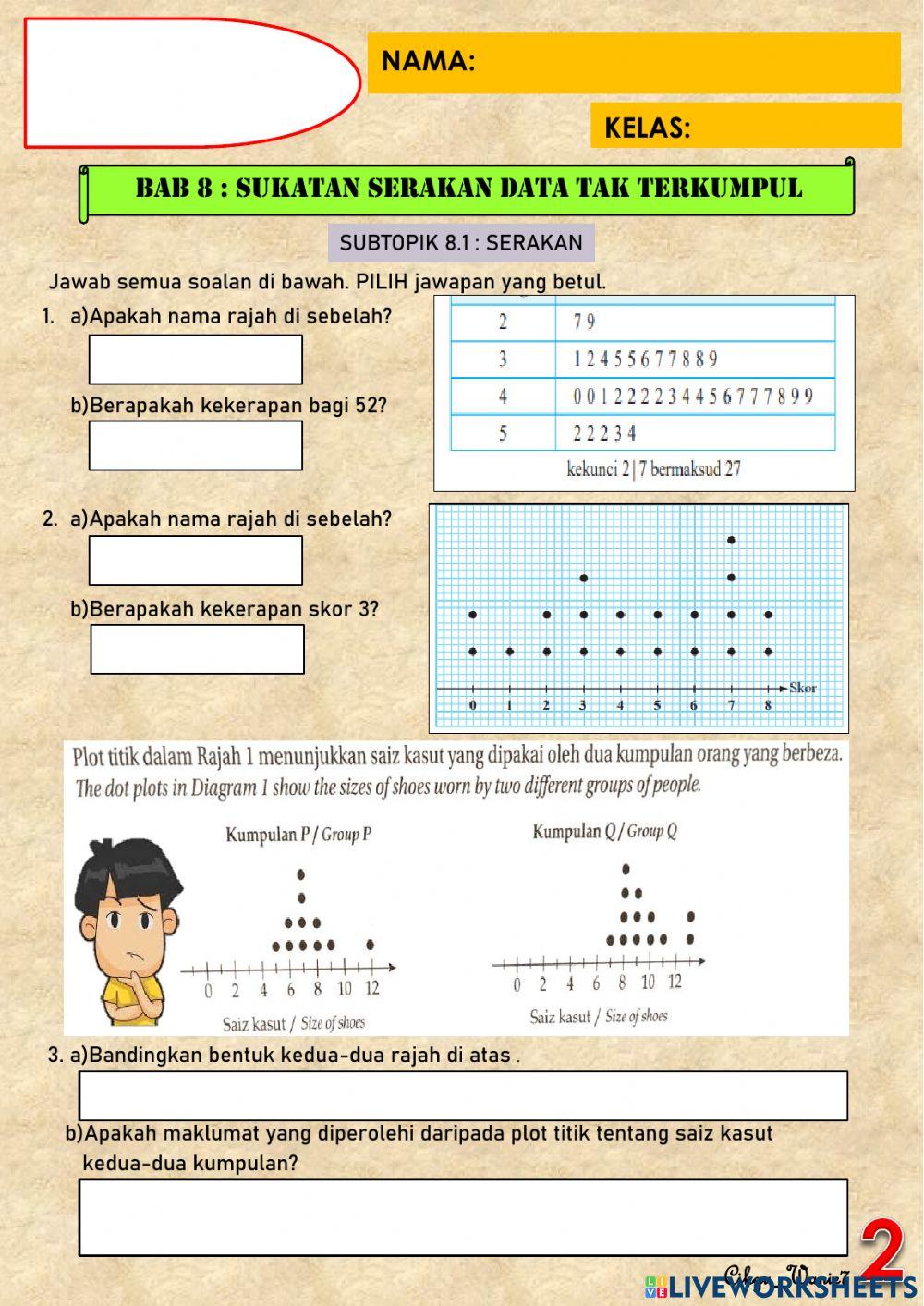 Soalan Subjektif Serakan