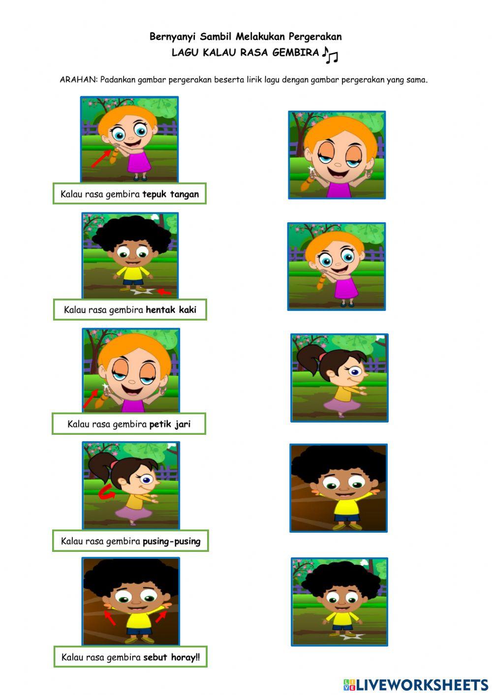 Bernyanyi sambil melakukan pergerakan
