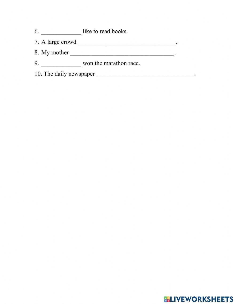 Subject and predicate