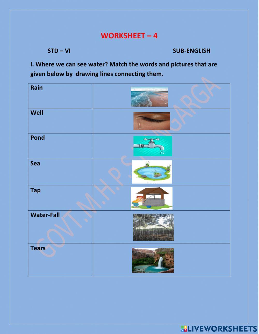 Match the following 6th