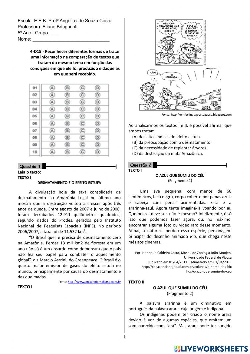 Interpretação de texto