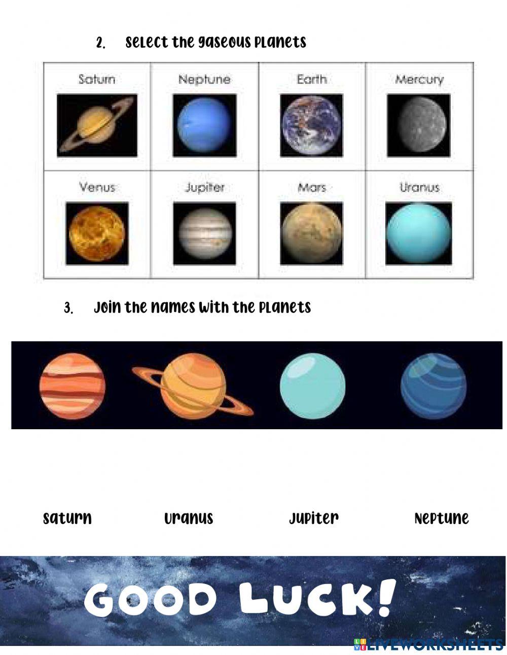 Gaseous planets