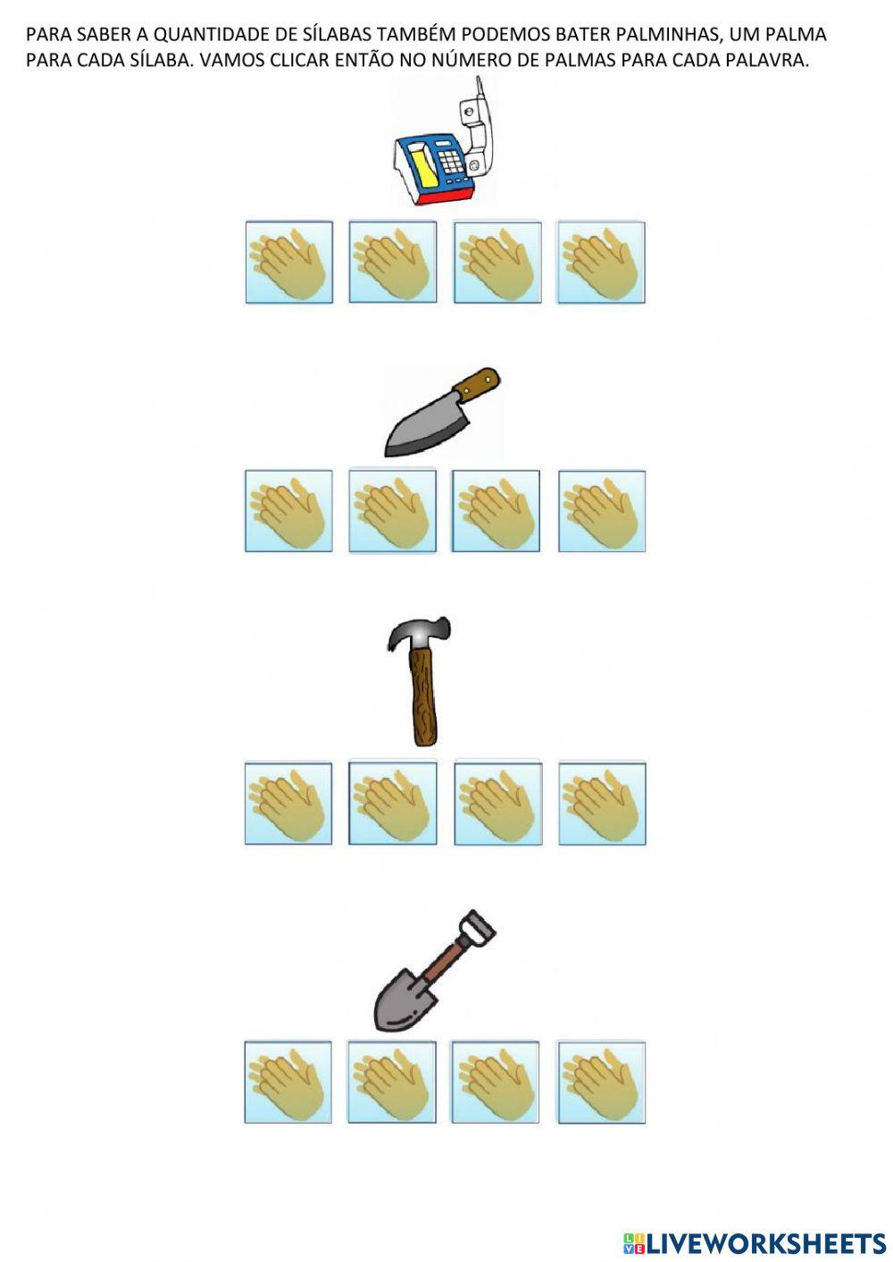 Contando as sílabas