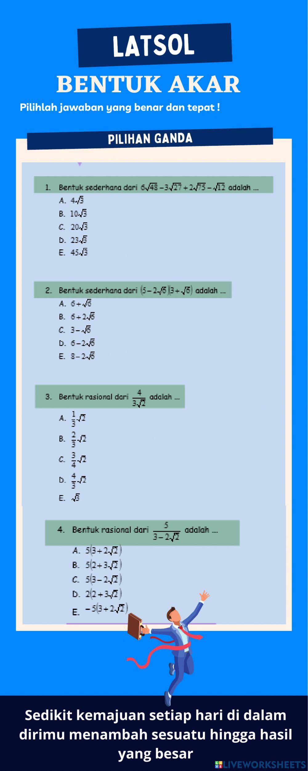 LKPD Bilangan Bentuk Akar 2122