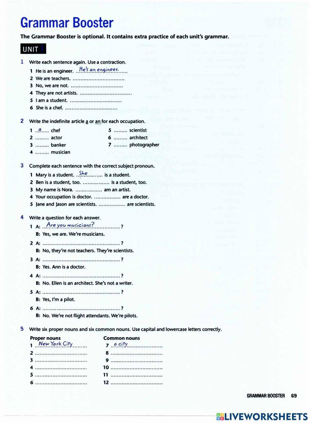 T.n.f. lesson 1 screening test