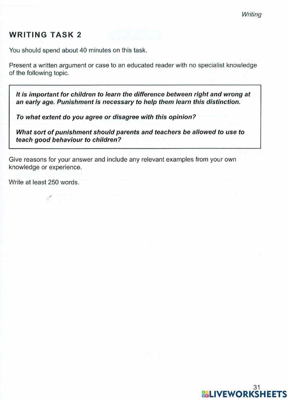 IELTS - Writing Essay