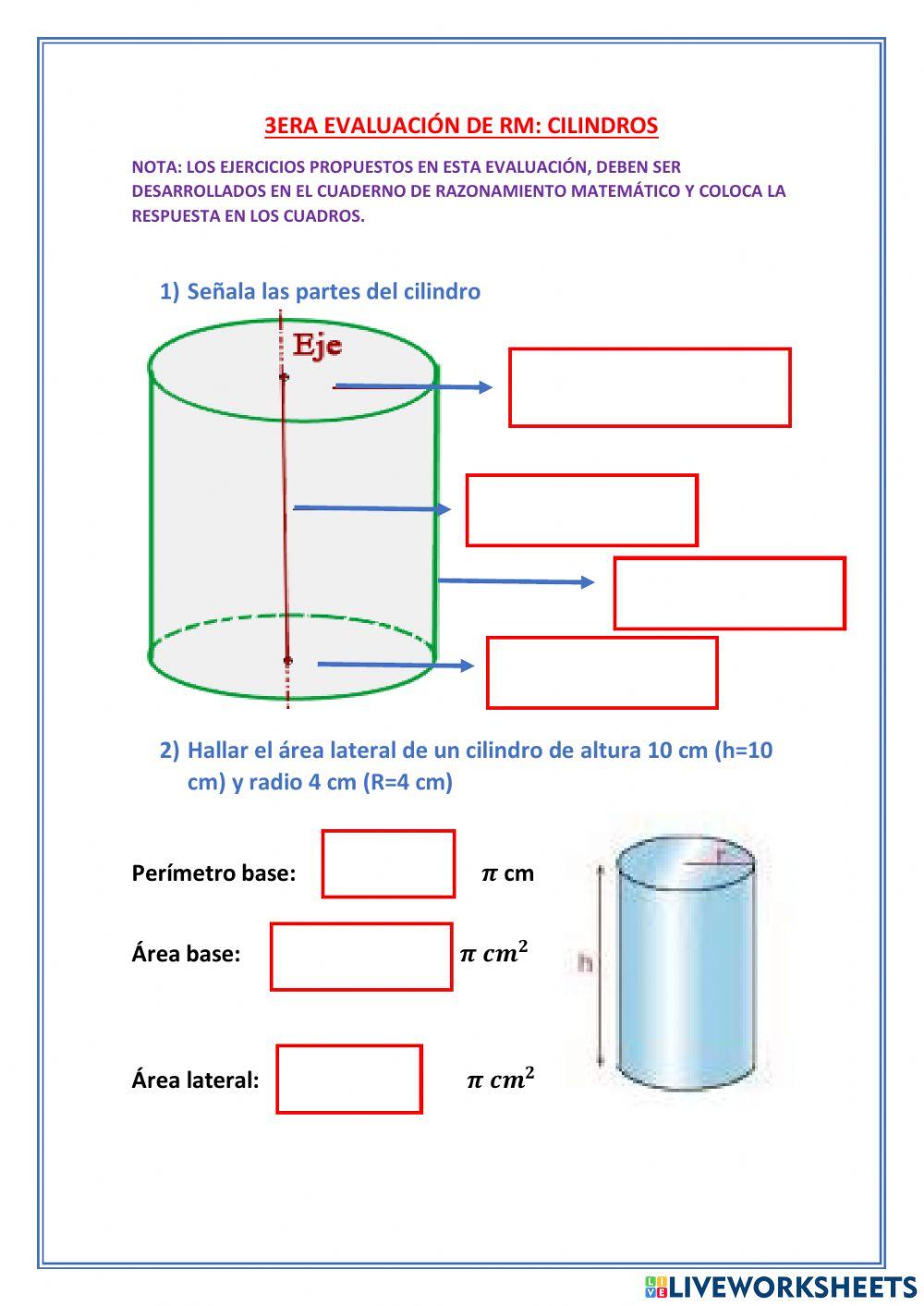 3era evaluacion de matematicas y rm