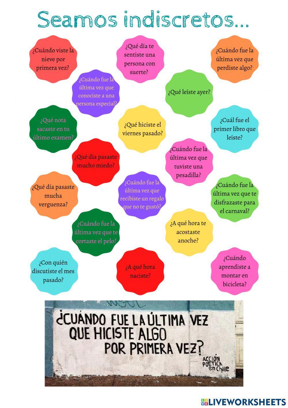 Practicar pretérito indefinido