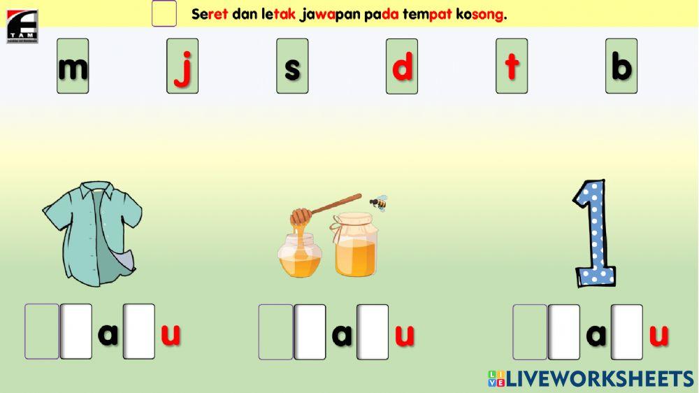 Set2 Modul Edusuka (Vokal a-u)