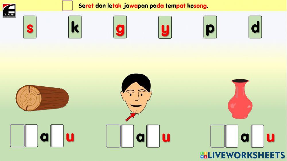 Set2 Modul Edusuka (Vokal a-u)