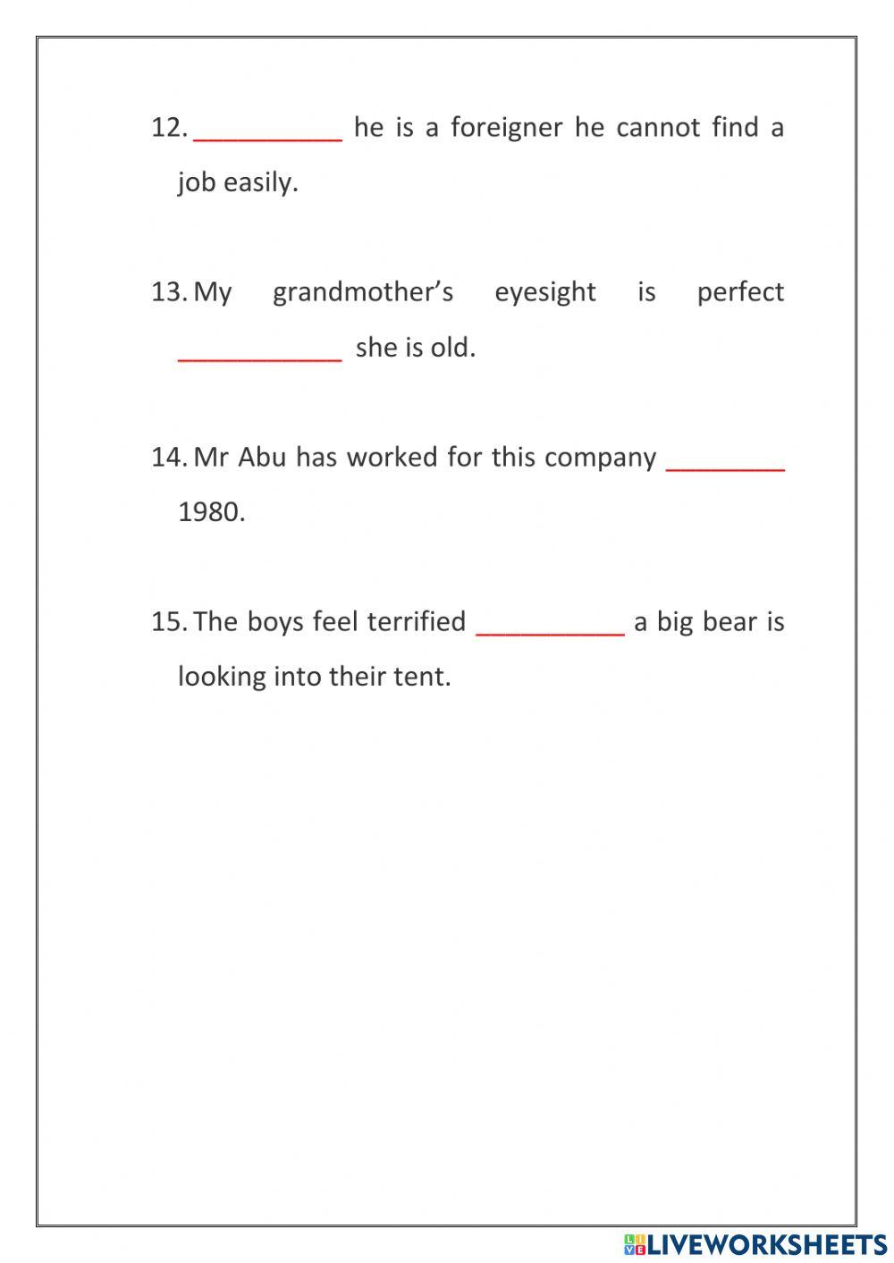 Unit 8: year 6 Conjunctions