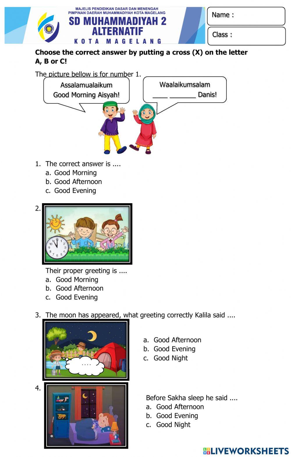 Penilaian Harian Bahasa Inggris Penilaian Harian Bahasa Inggris