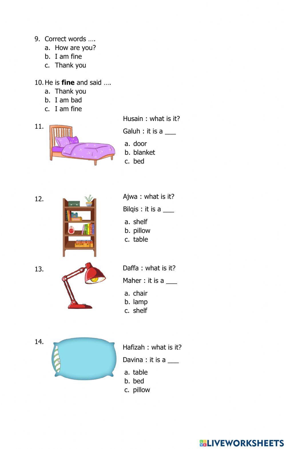 Penilaian Harian Bahasa Inggris