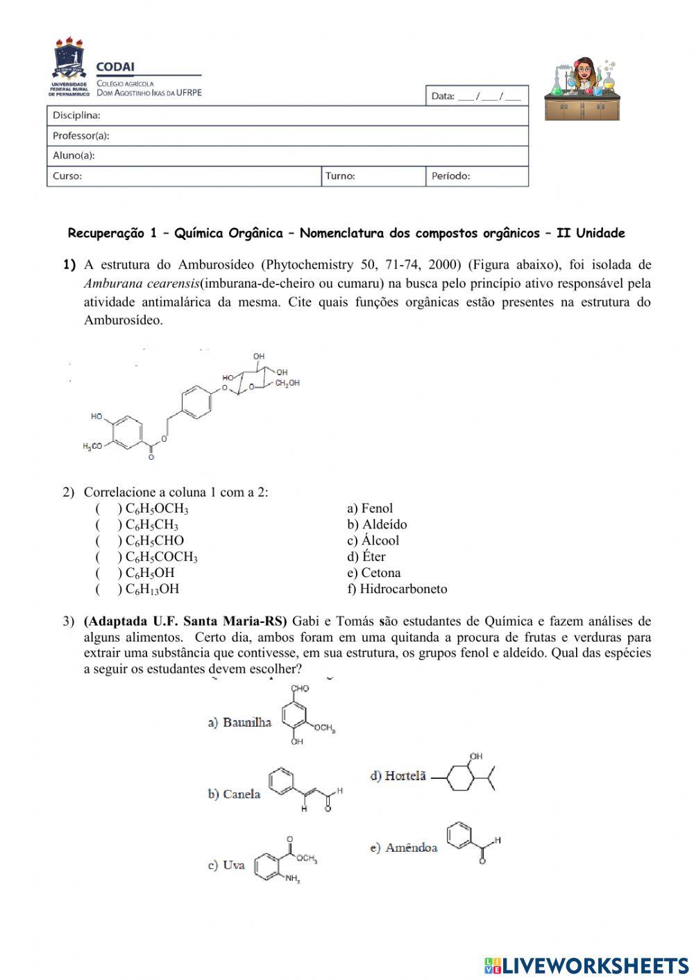 Nomenclatura Compostos Oxigenados 2