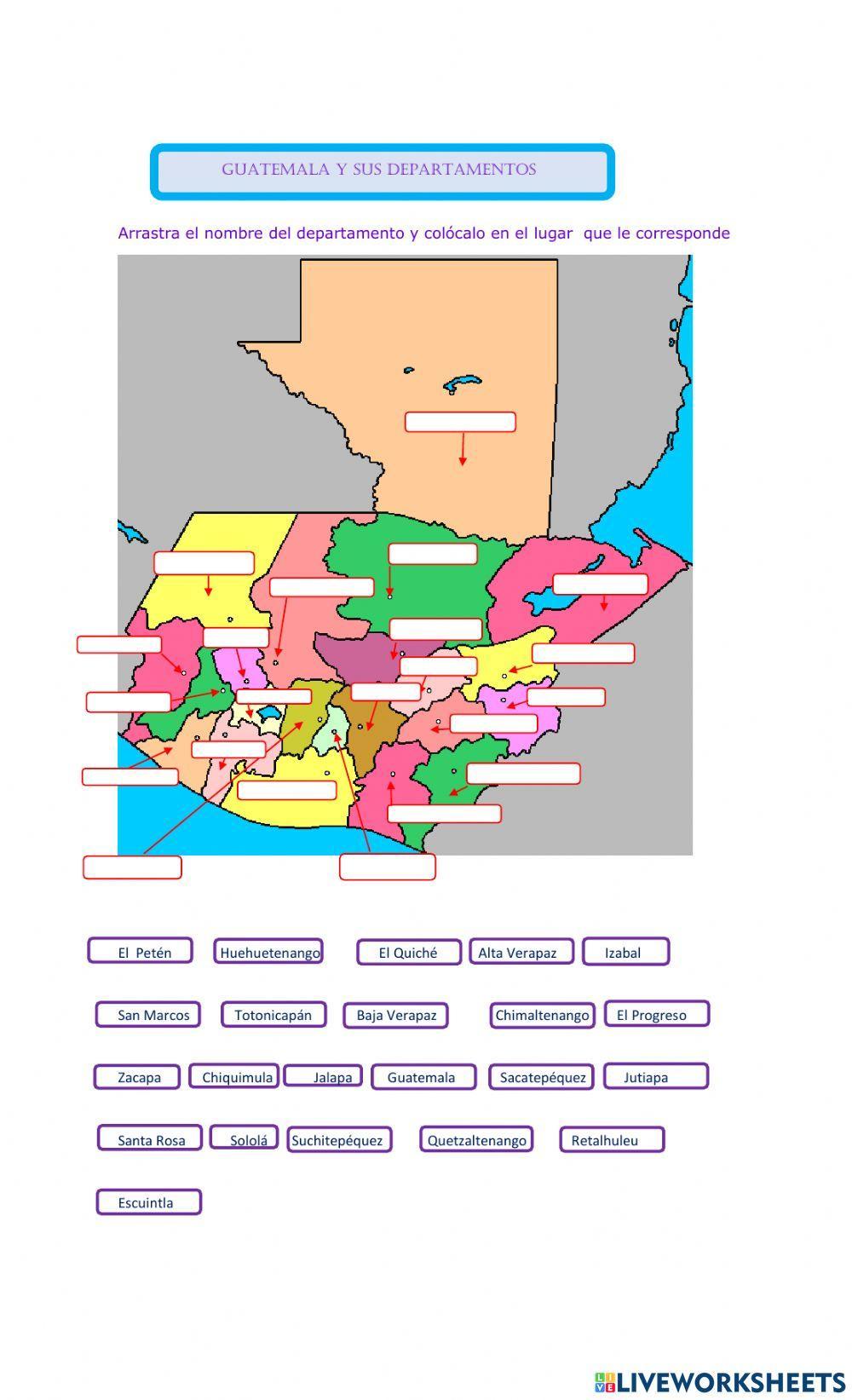 Departamentos de Guatemala