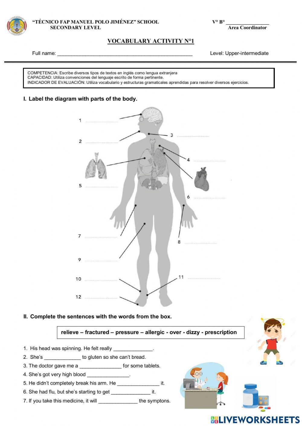 Vocabulary Activity N°1