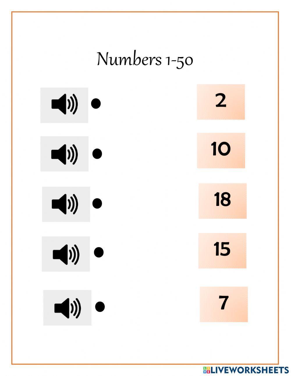 The Numbers 1-50