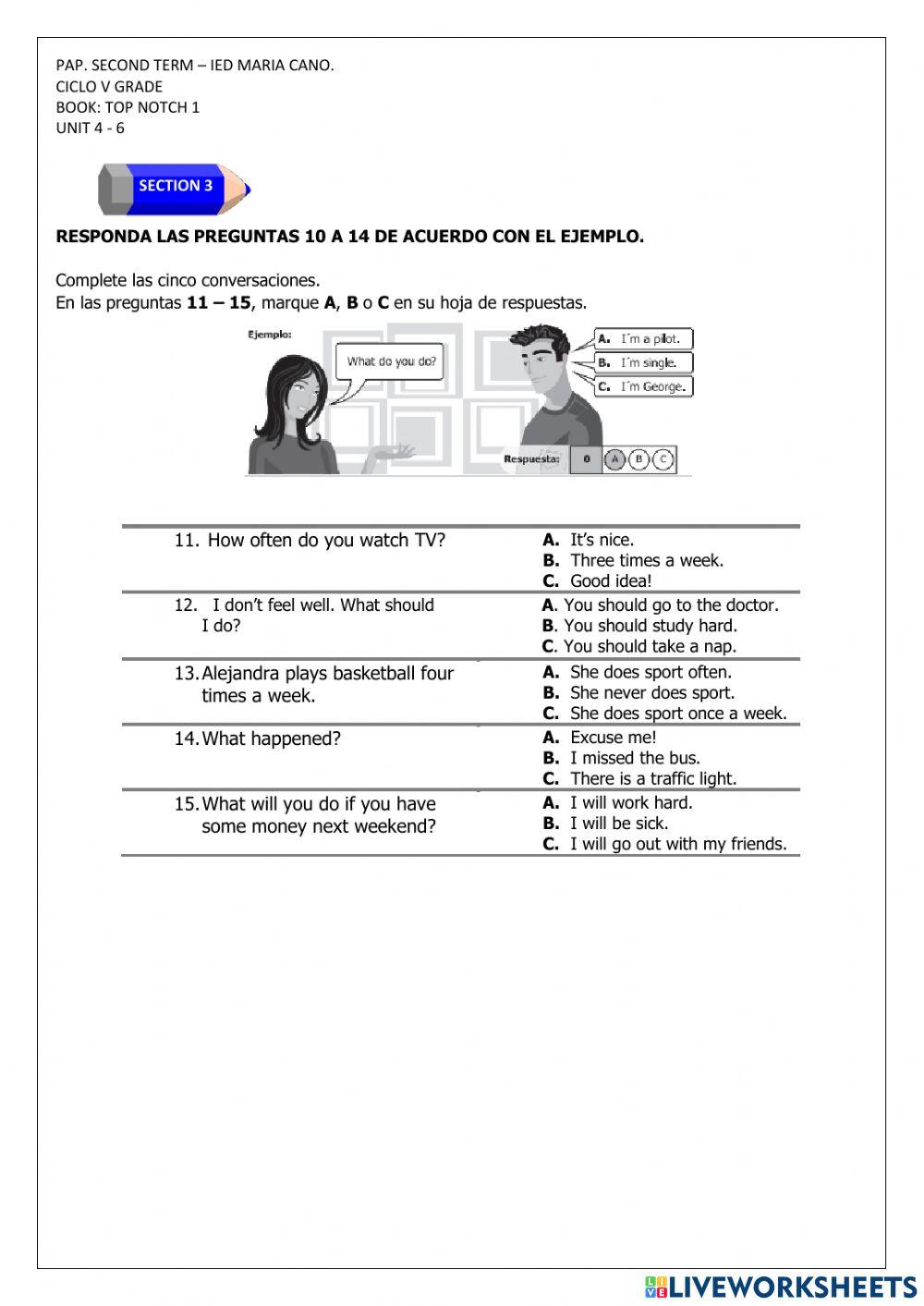 Pap tenth graders - Ciclo V -IED María Cano