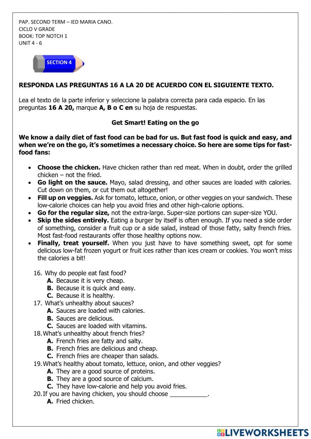 Pap tenth graders - Ciclo V -IED María Cano