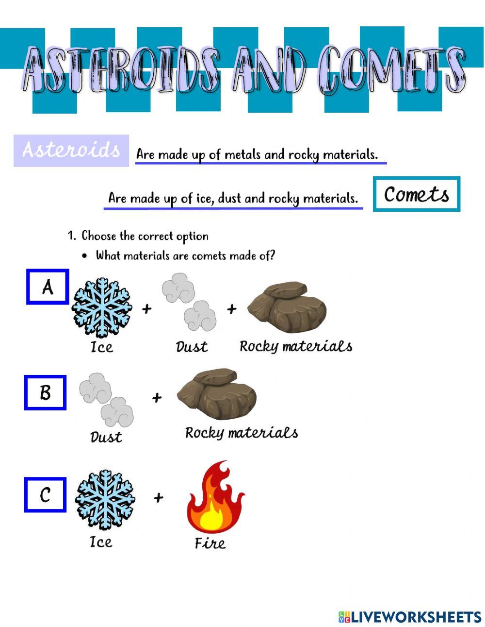 Asteroids and comets