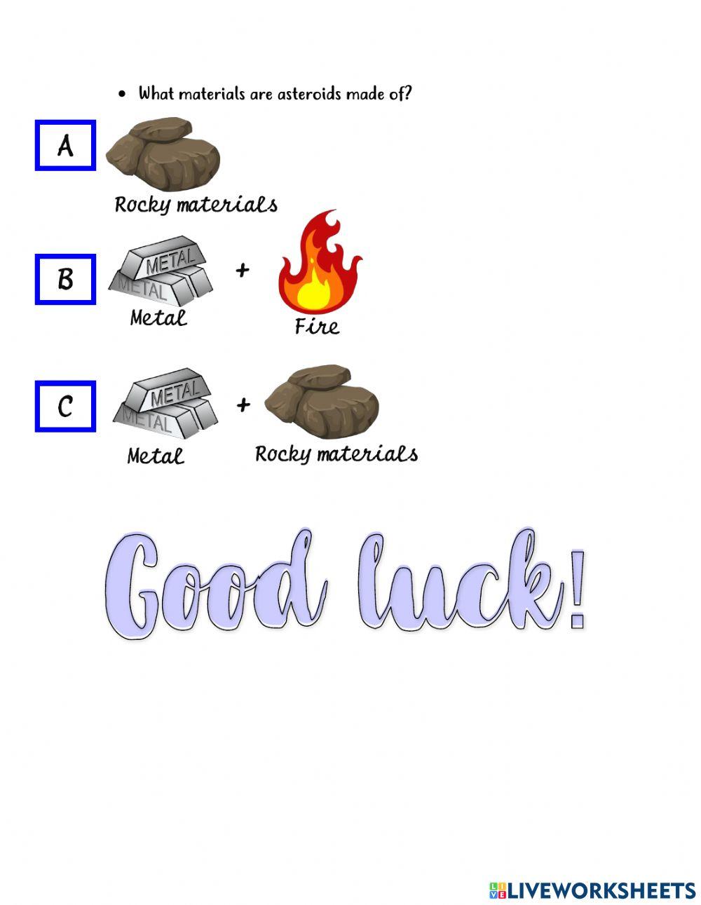 Asteroids and comets