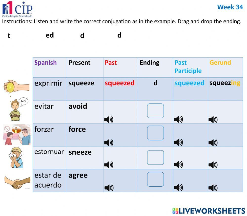 KIDS Verbs Week 34
