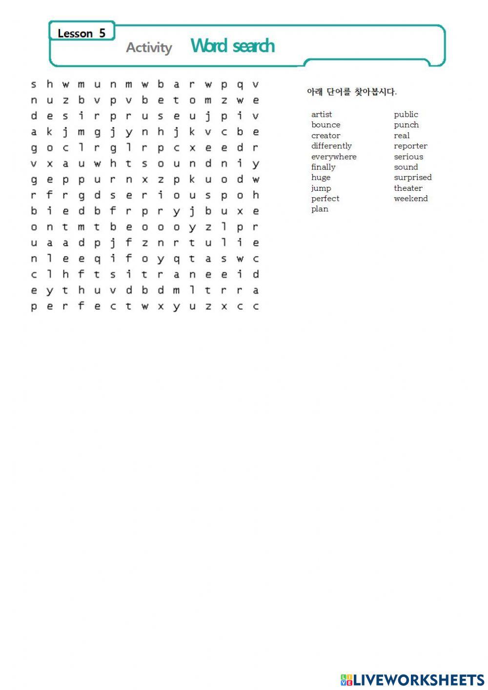 Word search