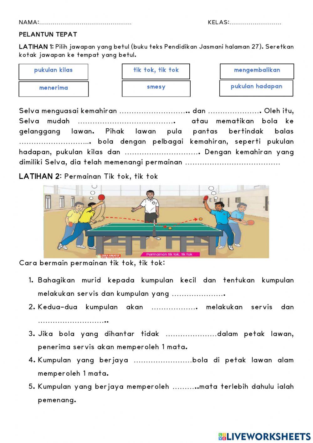 Pendidikan Jasmani Tahun 6