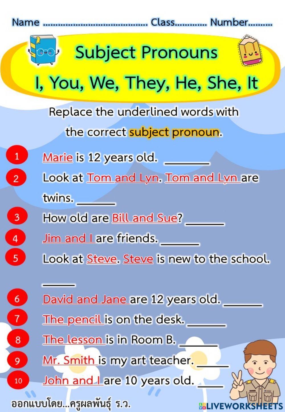 Subject Pronouns